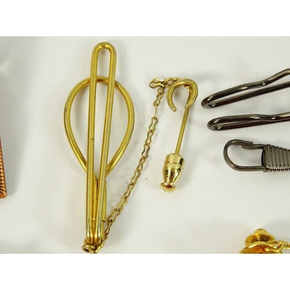 Mens Jewelry Lot Vintage Modern Cufflinks Pocket Watch Tie Clips Etc 30pc - Picture 15 of 16